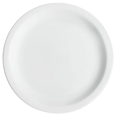 Prato Raso Germer Classe Única Iguaçu de Porcelana para Mesa 25cm Branco