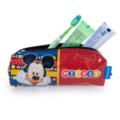Estojo Escolar Masculino Disney Mickey Vermelho U / Vermelho
