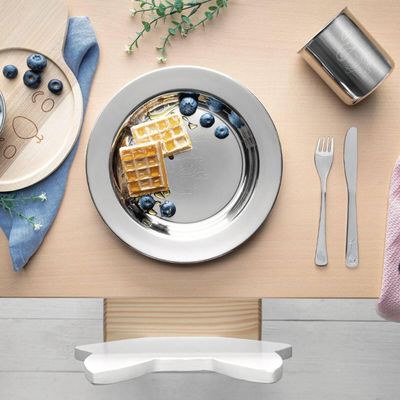 Kit Infantil Tramontina para Refeição em Aço Inox 5 Peças Unissex Baby Friends