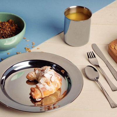 Kit Infantil Tramontina para Refeição em Aço Inox 5 Peças Unissex Baby Friends