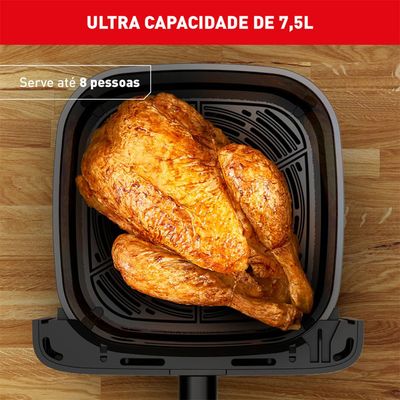 Fritadeira Arno Air Fryer Mega AFM7 1700W 7,5L PR 127v Preto / 127V