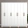 Guarda-Roupa Bartira Porto com 8 Portas e 4 Gavetas 219,2 de Largura Branco