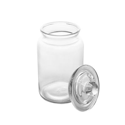 Porta Mantimento de Vidro Lyor Arena com Tampa - 1,1 litros Transparente