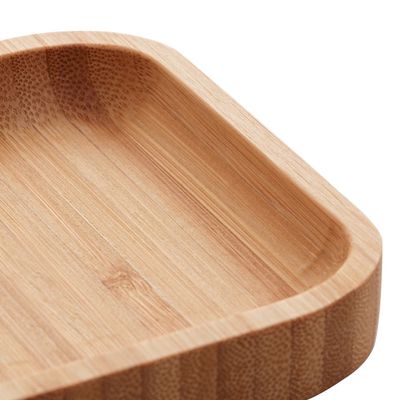 Petisqueira Bandeja Lyor Hire Retangular de Bambu 28x11cm Natural