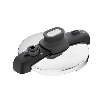 Panela de Pressão T-FAL OptiSpace em Inox com Cesto Vapor Inox