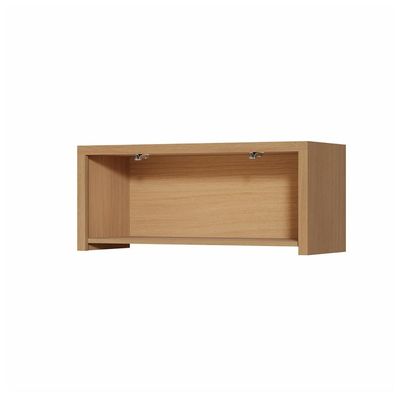 Armário Aéreo Geladeira Nesher Condessa com 1 Porta Basculante 80 cm Carvalho com Branco