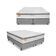Cama Box Casal Queen Size MGA Itaflex Universal Colchão Inducol Montreal Branco