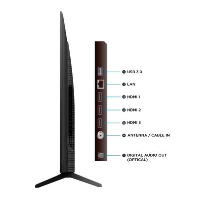 Smart TV 55 TCL 55P7K 4K QLED 60Hz com Sistema Operacional Google TV Preto
