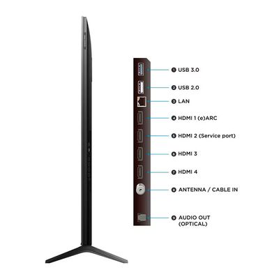 Smart TV 75 TCL 75C6K 4K QD-Mini Led 144Hz com Sistema Operacional Google TV Preto