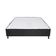 Cama Box Viúva Castor New Alfa com revestimento em tecido Poliéster + Colchão Viúva New Alfa One com Molejo, Euro Pillow 24x128x188cm Cinza