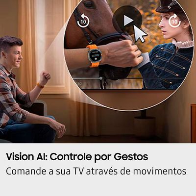 Smart TV QLED 75 4K Samsung QN75Q7FAAGXZD Preto