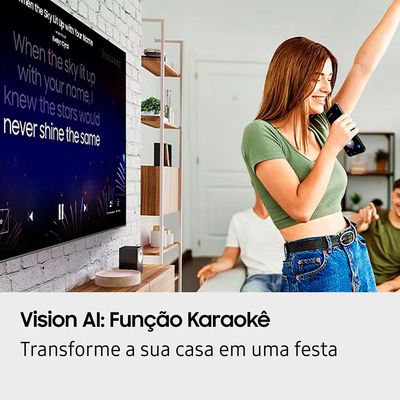 Smart TV QLED 75 4K Samsung QN75Q7FAAGXZD Preto