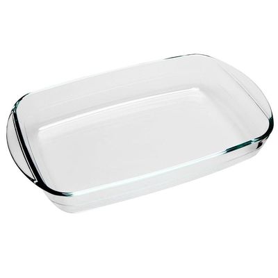 Assadeira Retangular Dynasty em Borossilicato 2,6L Transparente
