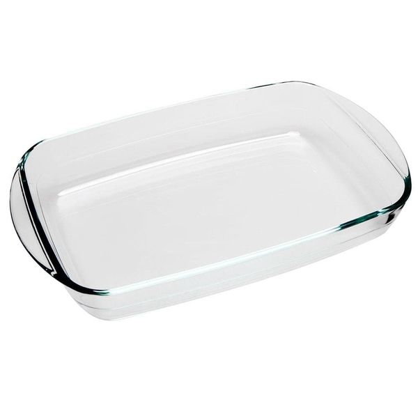 Assadeira Retangular Dynasty em Borossilicato 2,6L Transparente