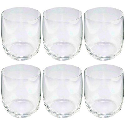 Conjunto de Copos Baixo Jazz Fracalanza em Cristal 390ml 6 Peças Transparente