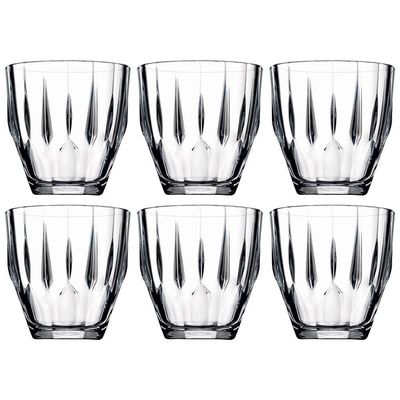 Conjunto de Copos Baixo Pasabahce Diamond em Vidro 275ml 6 Peças Transparente