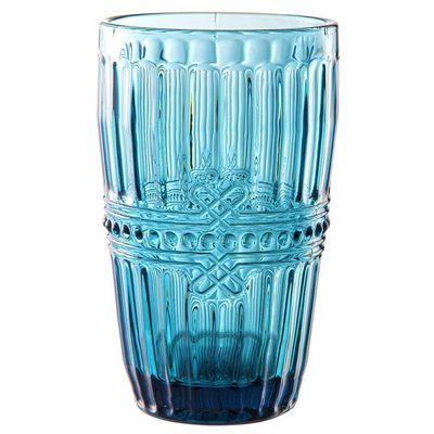 Conjunto de Copos L`Hermitage Fratello em Vidro 355ml 6 Peças Azul