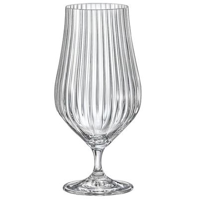 Conjunto de Taças para Cerveja Bohemia Tulipa Optic em Cristal 540ml 6 Peças Transparente