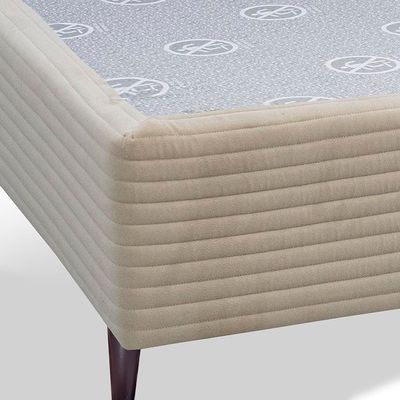 Base Box para Colchão Casal Cama inBox Livity 38x138x188cm Bege