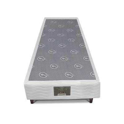 Base Box para Colchão Solteiro Cama inBox Moderne 26x88x188cm Branco