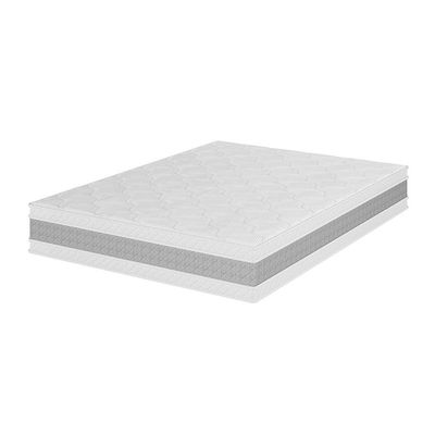 Cama Box Casal Umaflex Loreto com Suporte Branco com Cinza