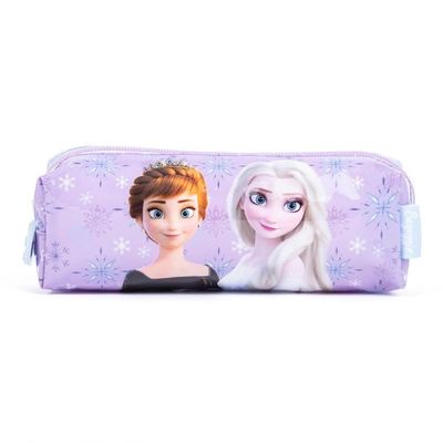 Estojo Escolar Feminino Frozen II Azul Claro U / Azul claro