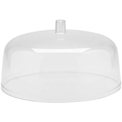 Cúpula Para Prato De Bolo Natural Tampa De Acrílico Cúpula De 30cm Ou