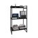 Estante Kuadra 60x40x104cm Com 03 Prateleiras Preto ônix / Est.preta