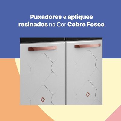 Balcão Gabinete Cozinha Aço Telasul Mirage New C/tampo