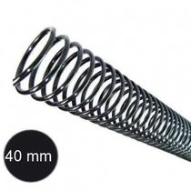 Espirais para Encadernação  Preto 40mm 350 Folhas 20 unidades
