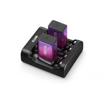 Carregador De Pilhas E Bateria Aa-aaa-9v E Usb Scusb Acompanha 2 Pilhas Aa 1500mah Preto - 46rscusb0000
