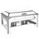 Rechaud Tramontina Aço Inox Retangular Cuba GN 1/1 9L com Fogareiro