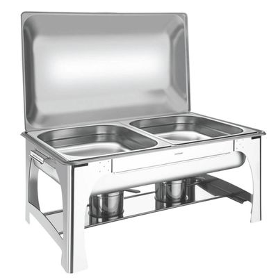 Rechaud Aço inox GN 1/2 8,4L Tramontina Banho Maria Fogareiro Cuba