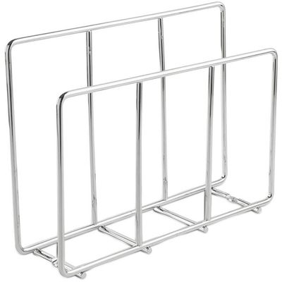 Suporte para Tábuas de Carne Corte Organizador Aramado para Cozinha Cromado Masutti