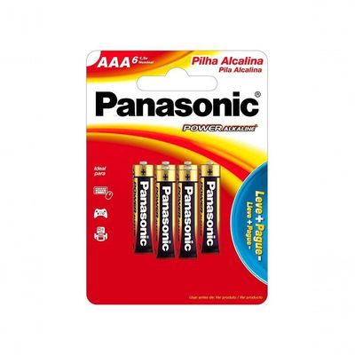 Pilha Alcalina Aaa Com 6 Lr03xab-6b192