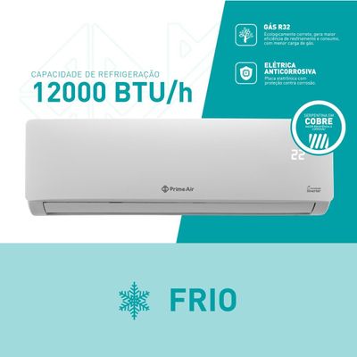 Ar-Condicionado Split Inverter 12000 BTU/h Prime Air Frio 12FC 220V