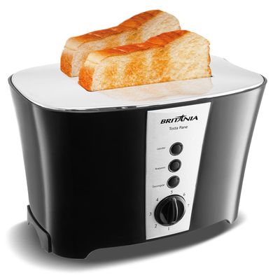 Torradeira Britânia Tosta Pane 3 em 1 Inox 7 Níveis 850W 127V