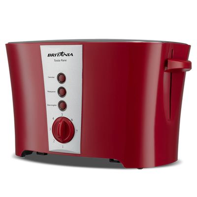 Torradeira Britânia Tosta Pane 3 em 1 Inox 7 Níveis 850W 127V