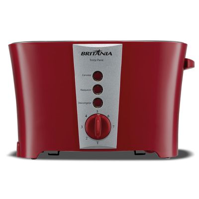 Torradeira Britânia Tosta Pane 3 em 1 Inox 7 Níveis 850W 127V