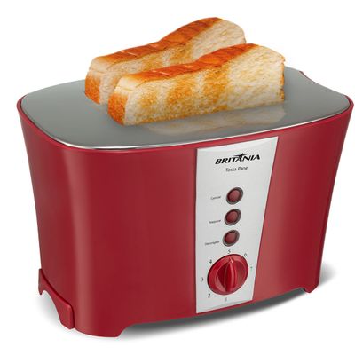 Torradeira Britânia Tosta Pane 3 em 1 Inox 7 Níveis 850W 127V