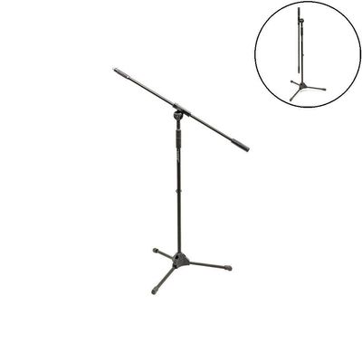 Suporte Para Microfone Profissional Girafa Smfull Preto
