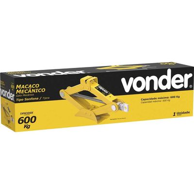 Macaco mecânico 0,6 tonelada (0,6 tf) tipo sanfona VONDER