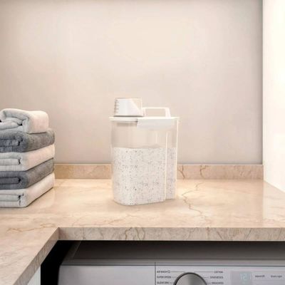 Dispenser Medidor New Retro 3,9l Porta Sabão Amaciante Organizador Lavanderia Área de serviço Coza