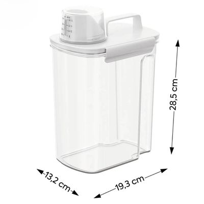 Dispenser Medidor New Retro 3,9l Porta Sabão Amaciante Organizador Lavanderia Área de serviço Coza