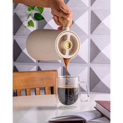 Conjunto com 2 Xícaras para Café Wolff Parede Dupla 180 ml Transparente