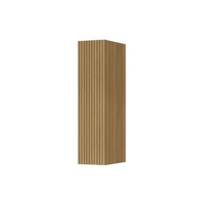 Armário Aéreo Nesher Rainha em MDF 15mm com 1 Porta e 1 Prateleira 20cm de Largura Nature