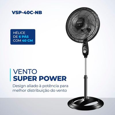 Ventilador Coluna Mondial Vent 40cm Vsp-40c-nb 127v/60hz