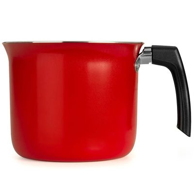 Leiteira Multiflon Essencial em Alumínio com Revestimento Interno Antiaderente e Cabo de Baquelite 1,2 L Vermelho