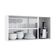 Armário De Cozinha De Aço Aéreo Triplo 105cm Rose Branco
