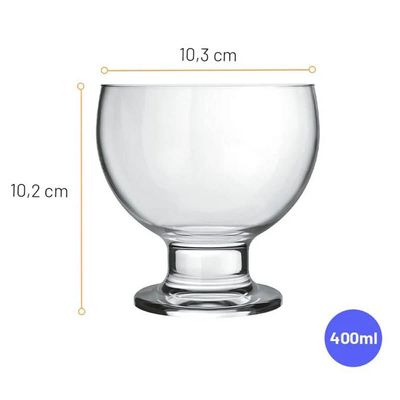 Kit 20 Potes de Sobremesa Doces 400ml Vidro Restaurante Hotel Eventos Paulista Nadir